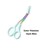 Eyebrow Trimmer Scissor with Comb Facial Eyelash Hair Removal Grooming Shaping Eyebrow Shaver Cosmetic Makeup Accessories Eyebr